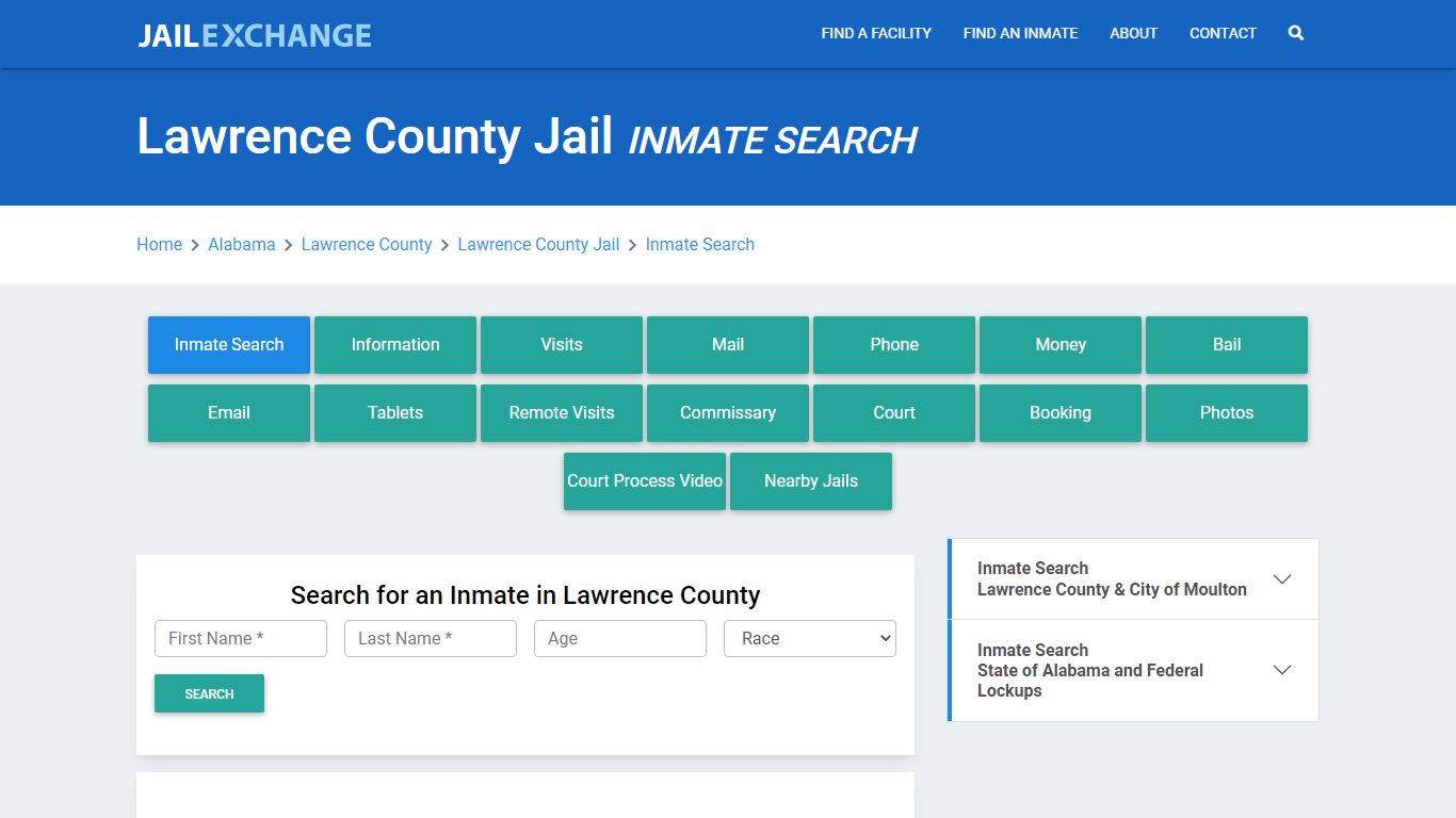 Lawrence County Jail, AL Inmate Search: Roster & Mugshots